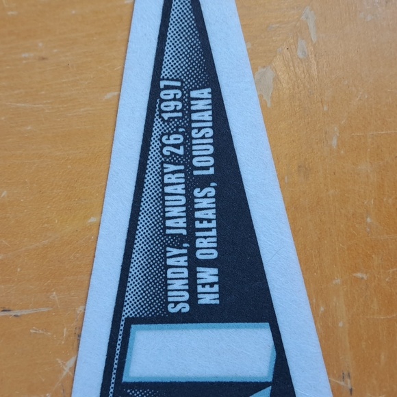 Vintage 50s & 1997 set of 2 Green Bay Packers NFL team wool & felt pennants - Picture 7 of 10